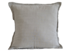 Textil Almohadon de gasa gris perla 50x50 cm