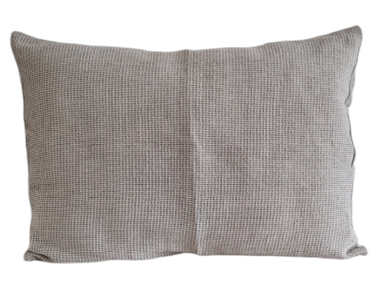 Textil Almohadon de tejido waffle gris perla 50x70 cm