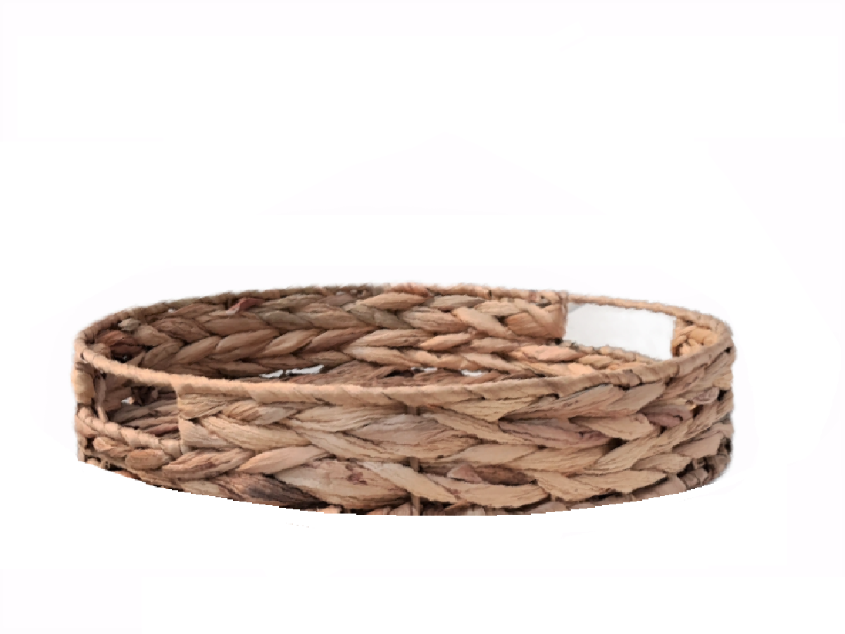 Bandeja seagrass redonda 39xH8 cm