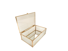 Linea metal organizador / Caja de vidrio simple small 15x11x5 cm