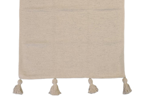 Textil Caminito algodon de telar con borlas 1.5m x 0.5m