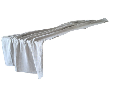 Textil Camino de gasa gris perla 0.70x2 m