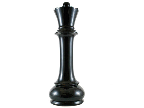 Pieza de ajedrez ceramica negra Reina 10x30 cm