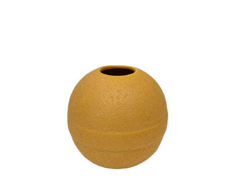Jarron ceramica ball Mustard small 10 cm