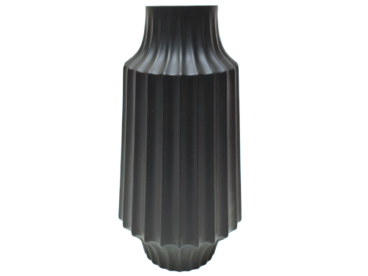 Jarron de vidrio blackburn negro XL 30 cm
