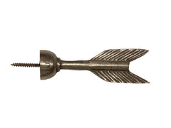 Linea metalica Perchero ARROW Plata 12 cm
