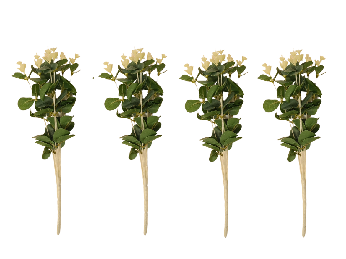 Planta artificial eucalipto ramo Set x 4 30 cm
