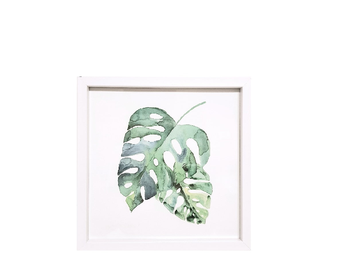 Cuadro de madera blanco modelo 2 hoja 22x22 cm