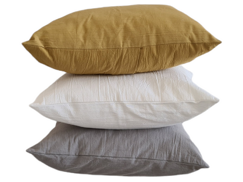 Textil Almohadon de tusor gris perla 50x50 cm